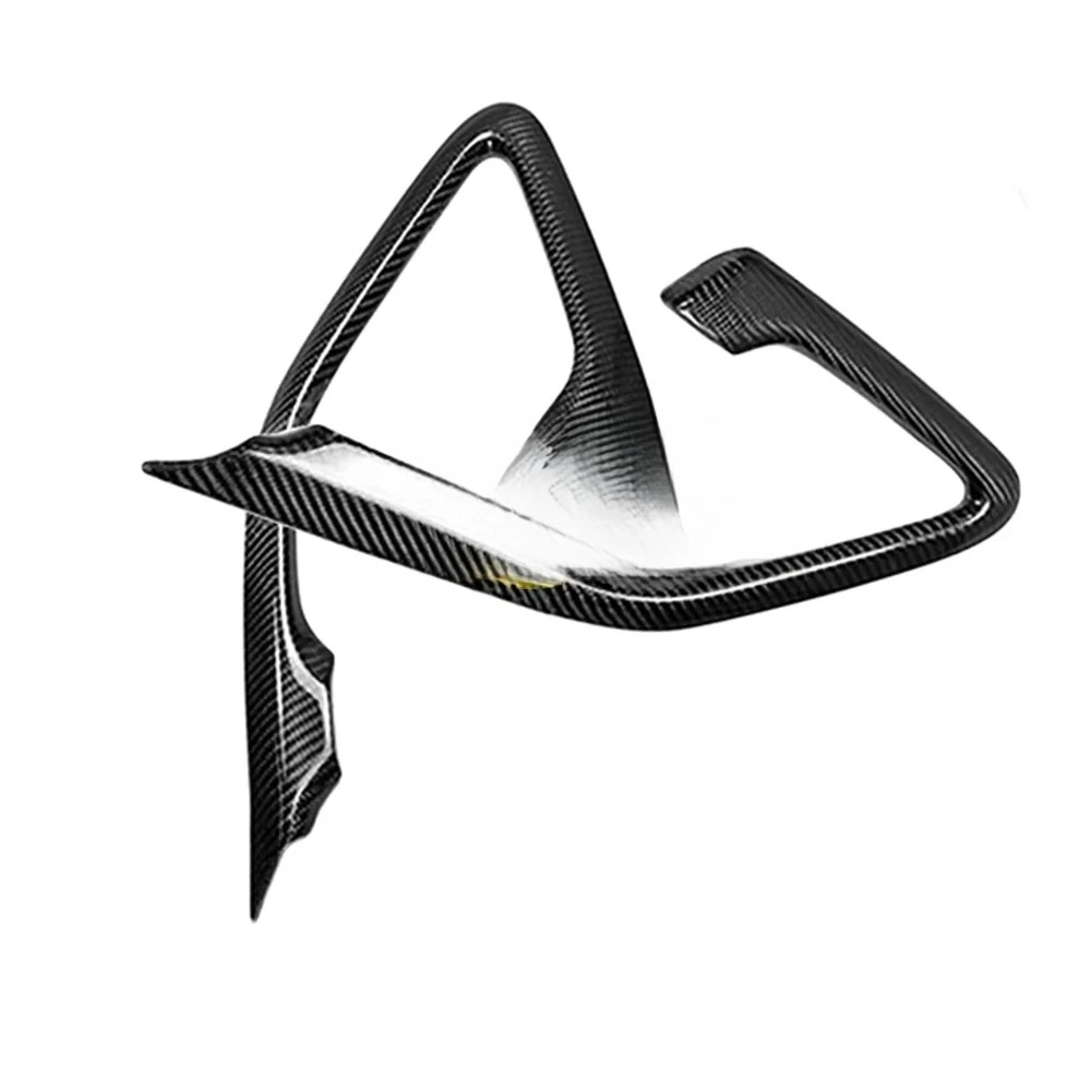 غطاء مقبض الباب الداخلي من ألياف الكربون الجافة الحقيقية لـ GT-R R35 08-16