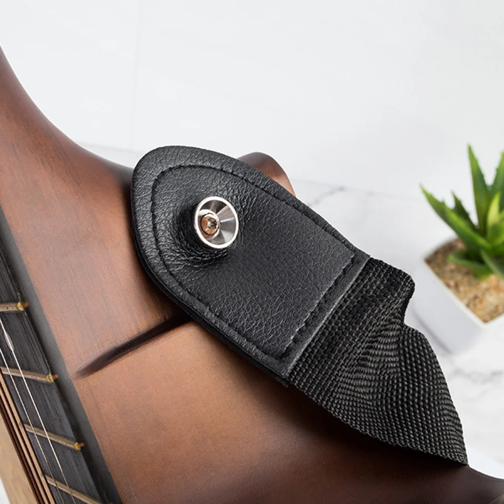 Universal Guitar Strap Nylon Material for Acoustic Electric Bass Classical Guitar Adjustable Comfort Fit Black Sweat Resistant