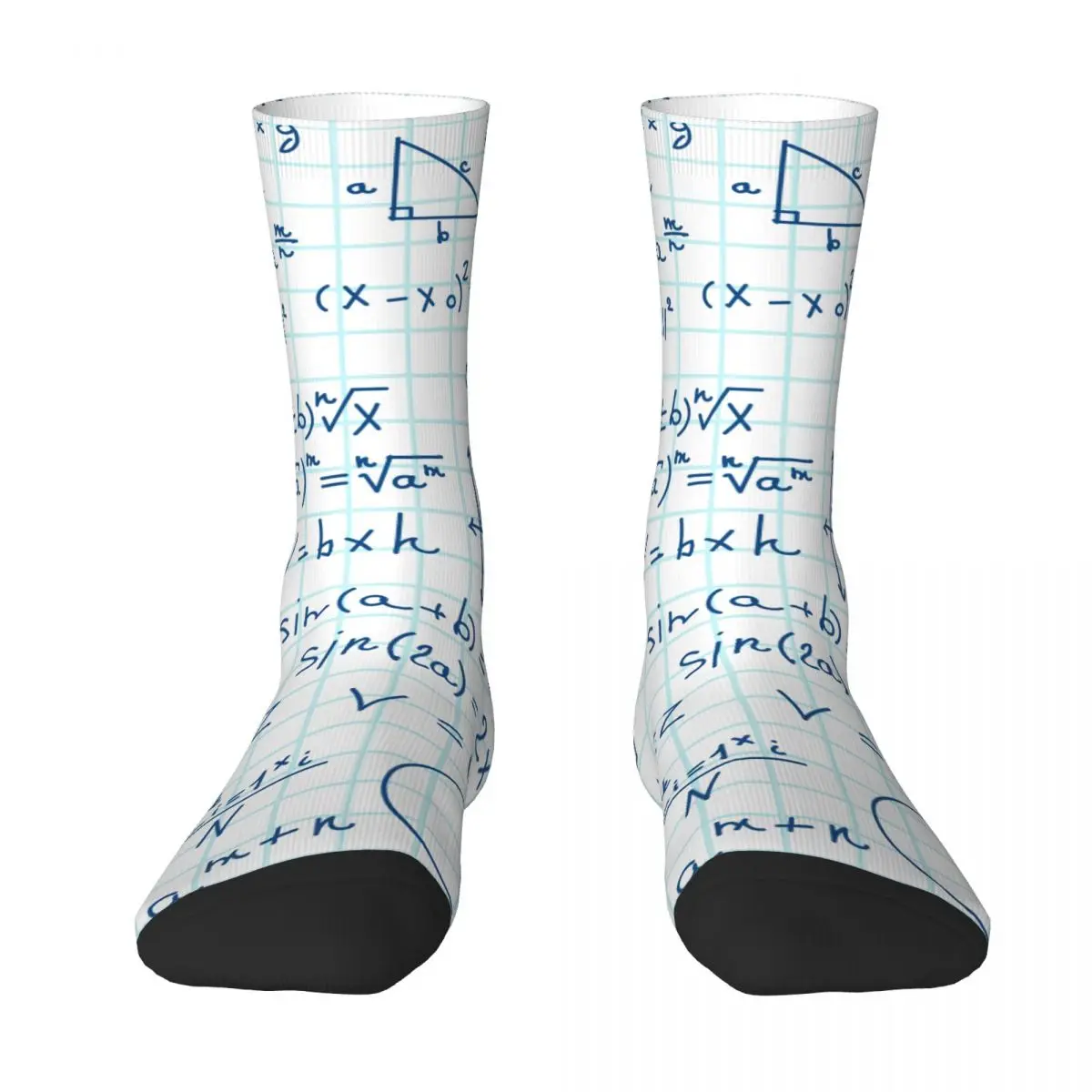 Math Homework Stockings Fashion Printed Gothic Socks Winter Non Slip Socks Men Skateboard Quality Socks