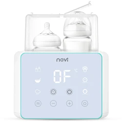 Baby Bottle Warmer e esterilizador, display LCD, controle de temperatura preciso, aquecedor duplo para leite materno