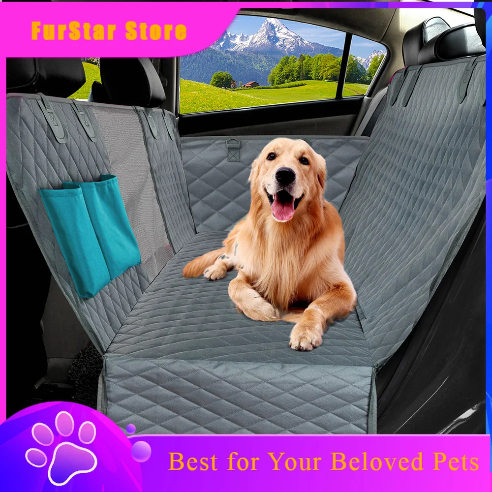 FurStarPETRAVEL Dog Car Seat Cover Waterproof Pet Travel Dog Carrier Hammock Car Rear Back Seat Protector Mat Safety Carrier For
