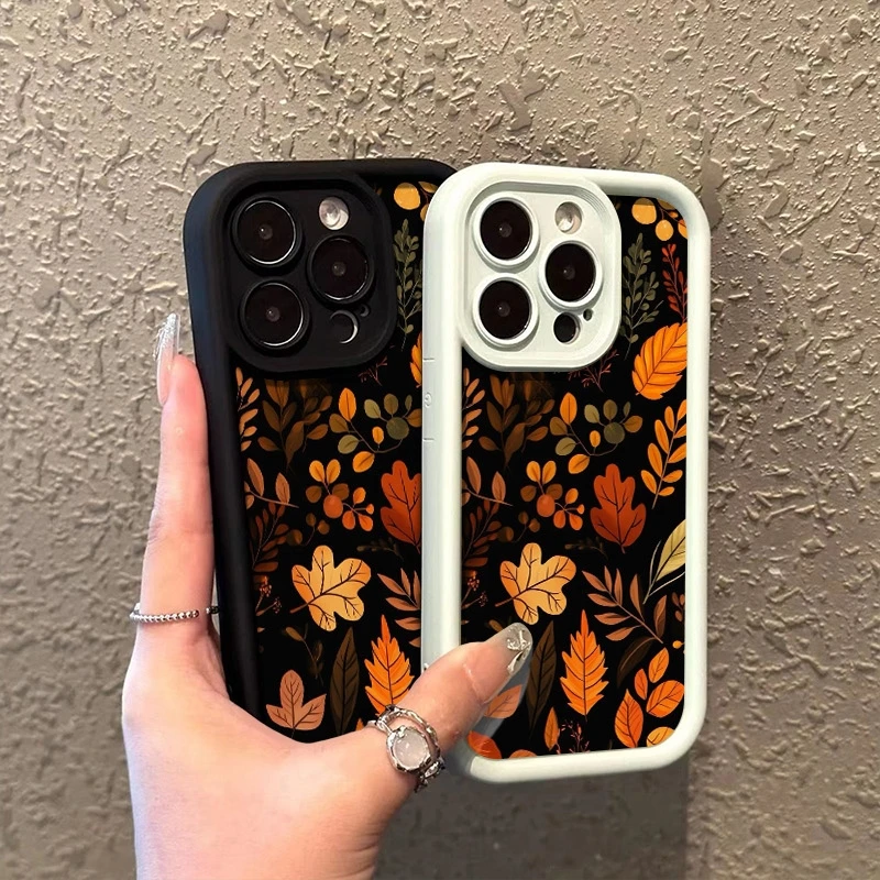 Para honra x9c x9a x8c x8b x8a x8 x7a x6b magia 6 5 400 lite 300 200 pro caso de telefone outono folhas padrão à prova de choque capa macia