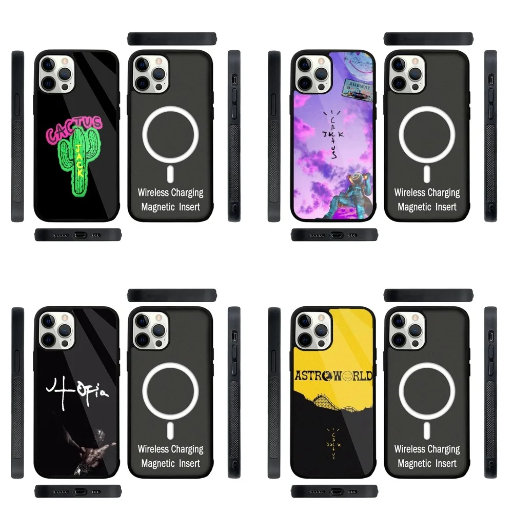 

T-Travis Scott Cactus Jack Phone Case Strong Magnetic For IPhone 15,14,13,Pro,Max,Plus,11,12,Mini For Magsafe Wireless Charging