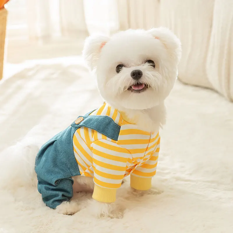 

Winter Dog Four-legged Strap Pants Puppy One-piece Polar Bear Embroidered Pet Clothes Teddy Warm Suit Clothes XS-XL