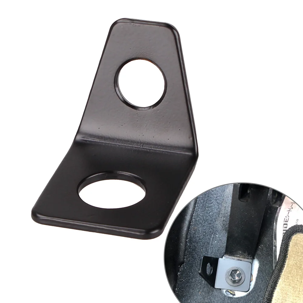 4 Point L-Bracket Car Racing Seat Belt Anchor Plate Hardware Mount Harness Seat Belt 90 Degree Angle Brackets Kit 5PCS
