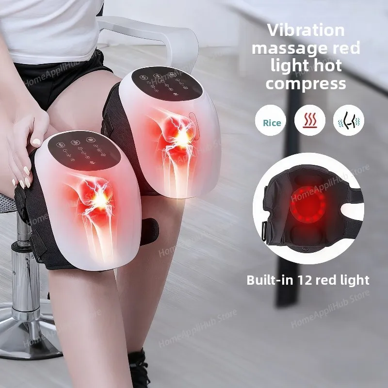 Air Wave Calf Knee Massage knee Pads Red Light Vibration Knees Air Pressure Physiotherapy Instrument knees Support
