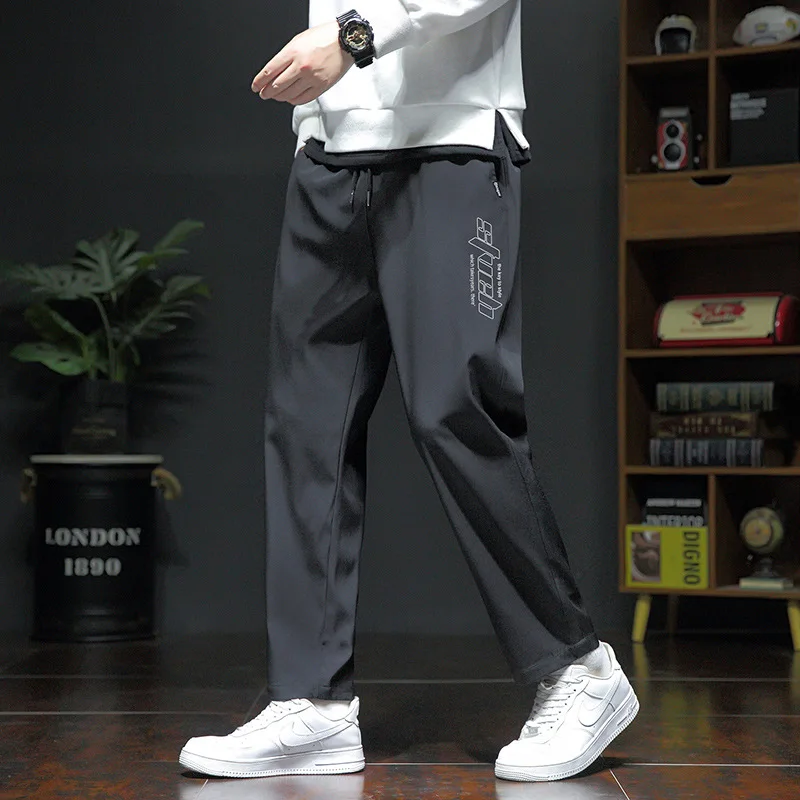 

Spring Autumn New Style High Loose Casual Sports with Straight Legs and All-match Pants for Men