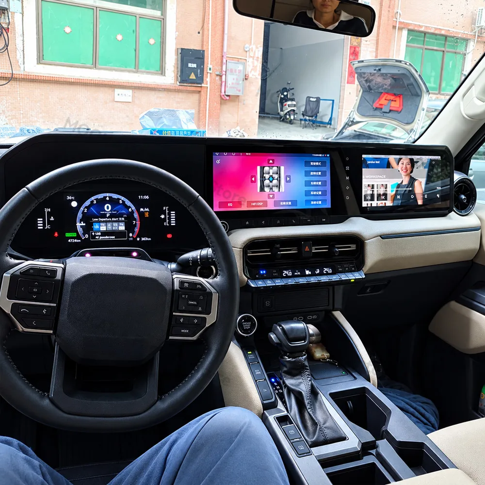 For Toyota Land Cruiser Prado LC250 2024~2026 CO-pilot Entertainment Non-Destructive Android 13 Car Radio Multimedia Player
