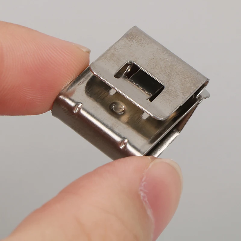 (Ce14)10PCS Solar Panel Cable Clips Stainless Steel PV Wire Clip Locking Clamps For 4 Square 2-Wire Cable Wiring Accessories