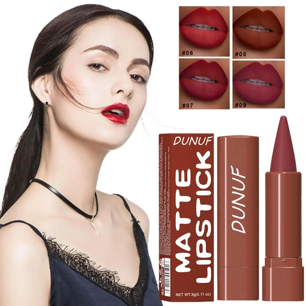 1PcลิปสติกปากกาGradient Lip Linerสีแดงสีน้ําตาลกํามะหยี่ลิปสติกดินสอยาวนานกันน้ําLip Stickเซ็กซี่ผู้หญิงแต่งหน้าLip Liner