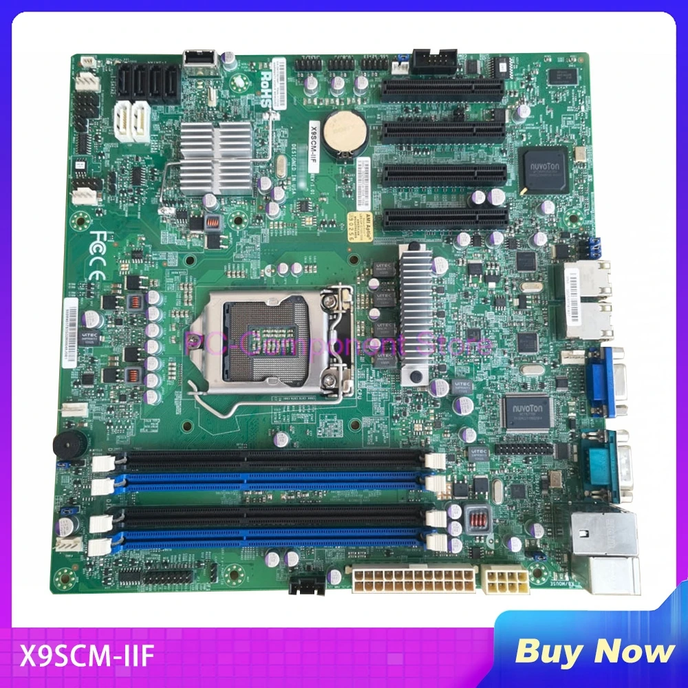 X9SCM-IIF For SuperMicro Server Motherboard LGA1155 C204 E3 I3 Perfect Test Before Shipment