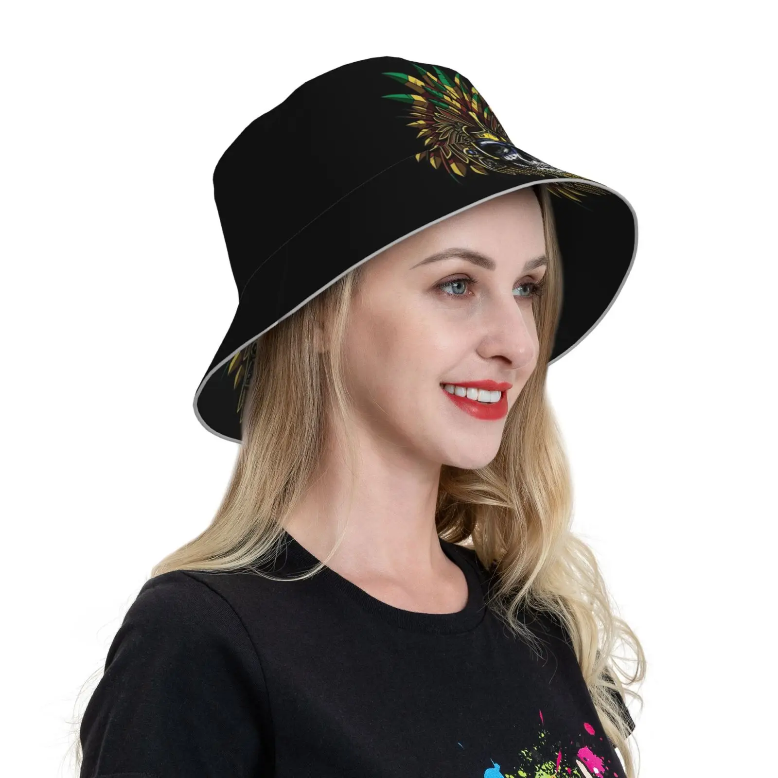 Lucifer And-My Love Will Never Die Bucket Hat Fashion Soft Personalized Pattern Gift Cap Lucifer Tom Ellis Lauren German Devil