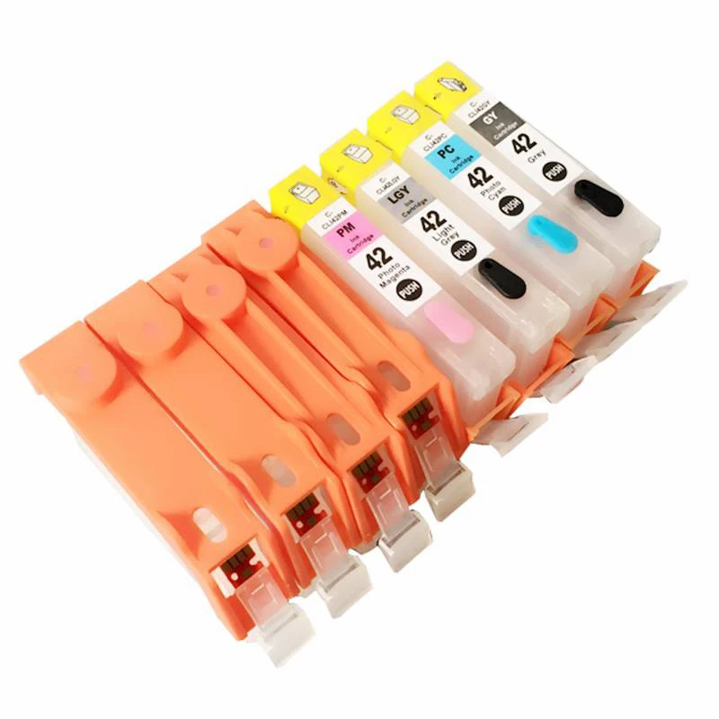 8color Refiilable Ink Cartridge Ink Cli 42 CLI 42 Ink Compatible for Canon Pixma Pro-100 Pro 100 Printer Cartridge Ink Refill