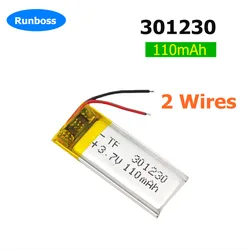 1-10pcs 3.7V 110mAh 301230 Lithium Polymer Li-Po For nice nano