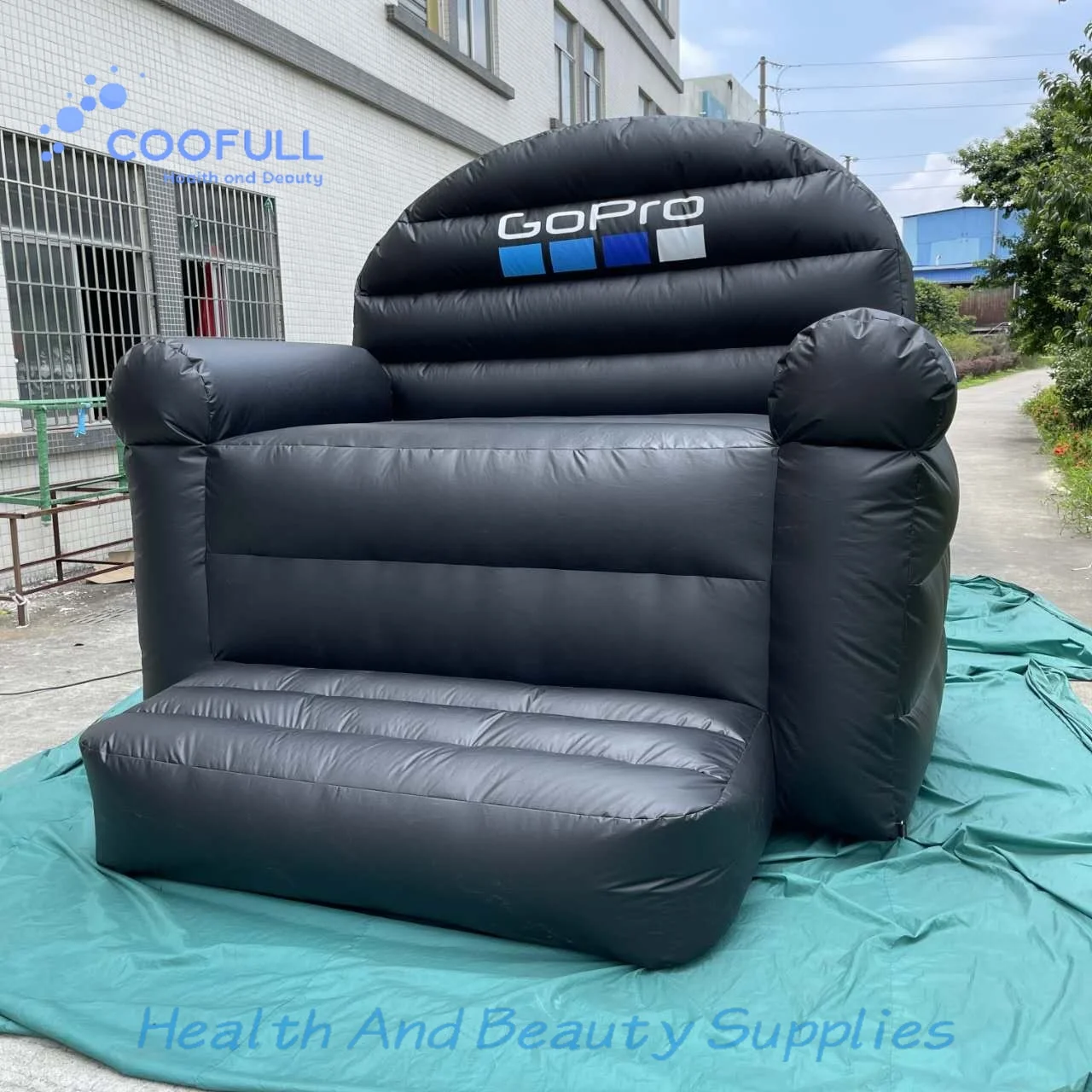 Coofull Giant Inflatable Chair Inflatable Air Sofa Cartoon Inflatable Air Bed for Outdoor Balloon
