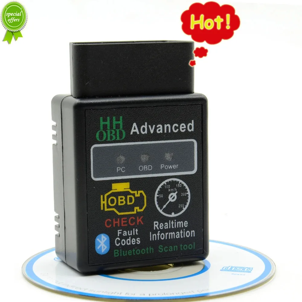 

Super Obd Mini HH Elm327 Bluetooth Obdii Auto Scanner Elm 327 Obd2 Car Diagnostic Tool Works On Android Torque