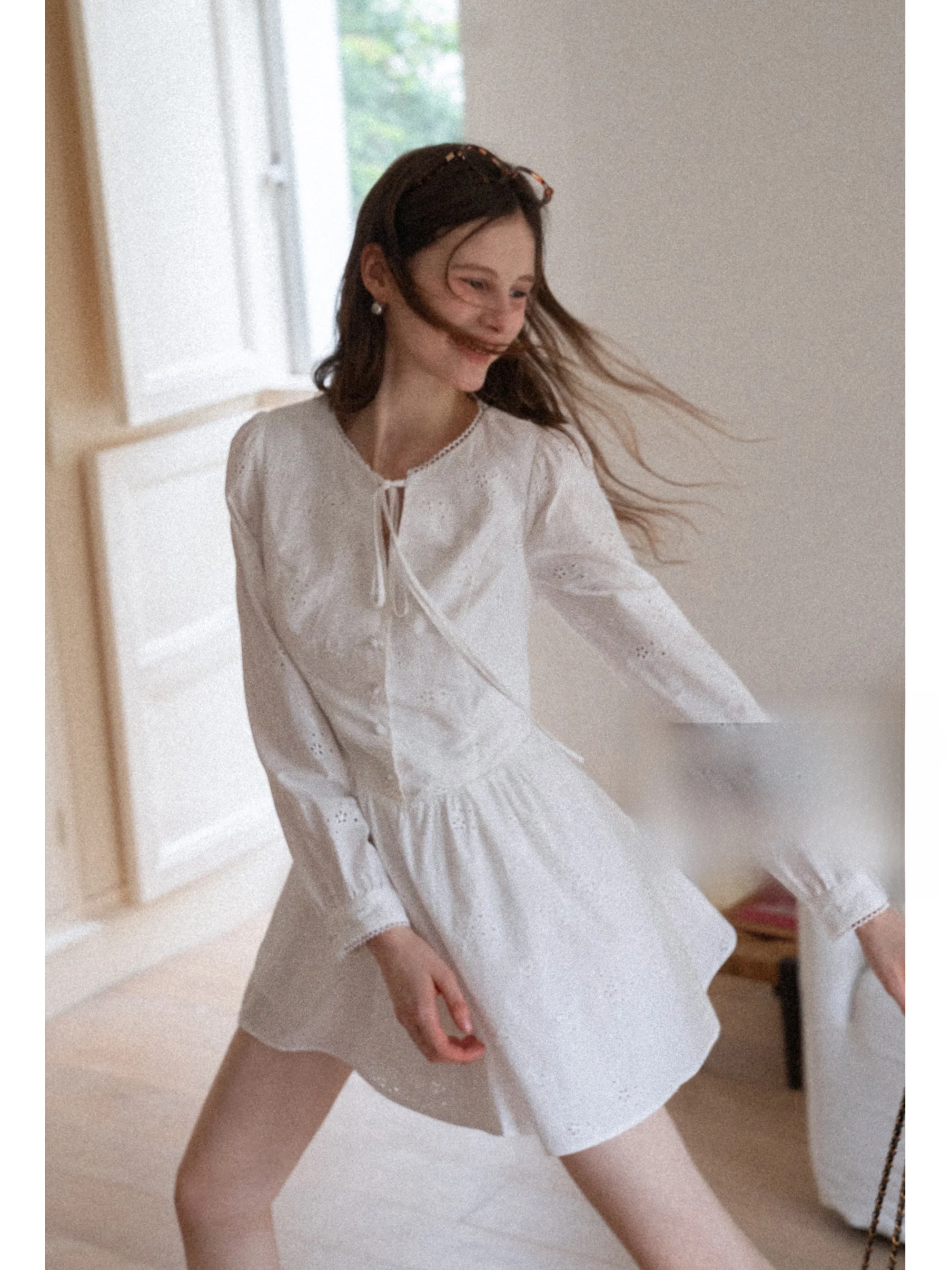 Eggka bordado branco dr emagrecimento a linha longa sve ort saia de cintura alta algodão francês sle outono temporada senhoras dr