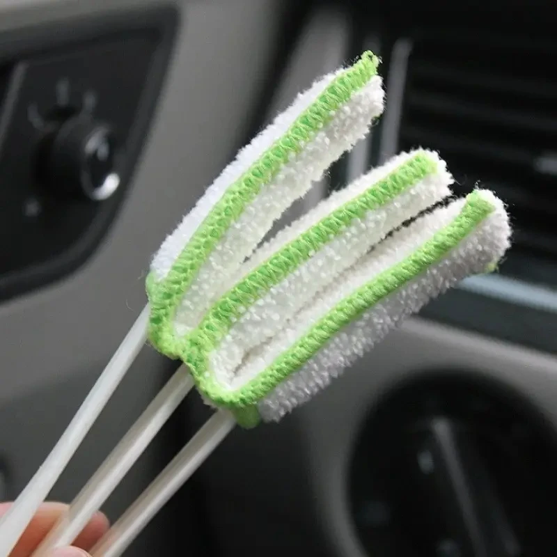 Car Air Conditioning Outlet Cleaning Brush Dust Remover Auto Dusting Blinds Keyboard Cleaner Car Interior Cleaning Accessories