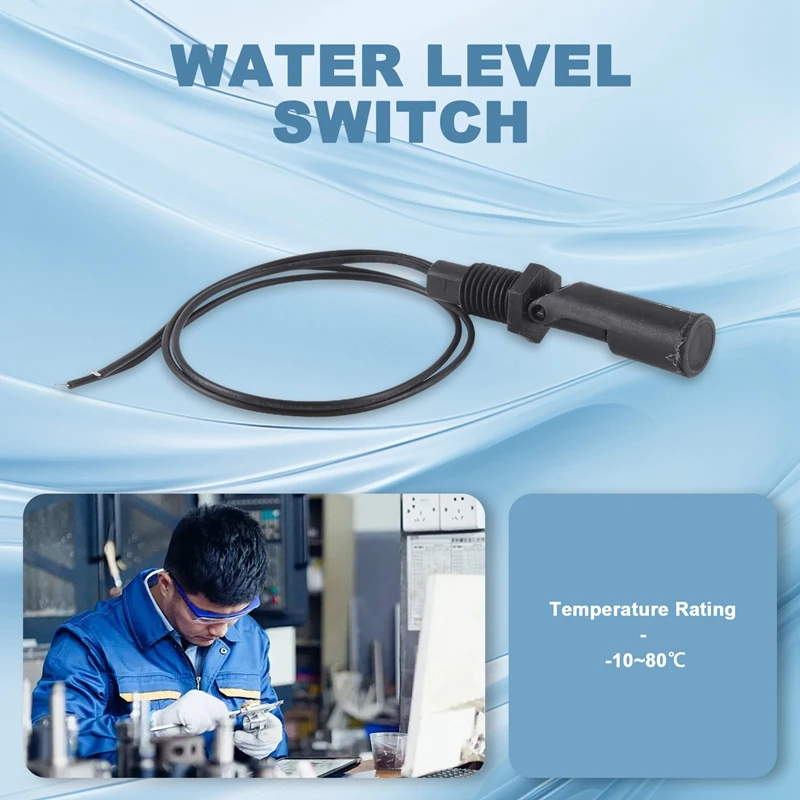 6 Pieces Side Mounted Horizontal Liquid Float Switch Water Level Sensor