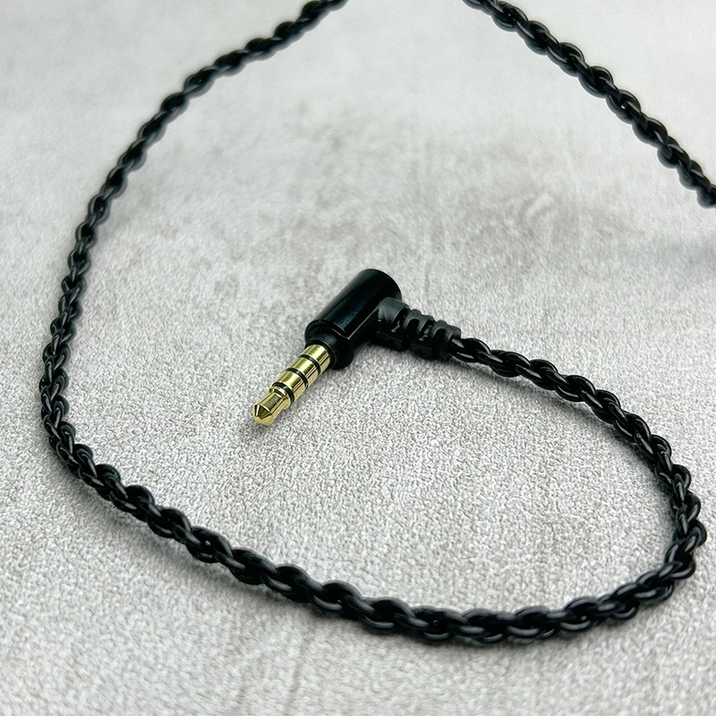 Cable de actualización de mejora de calidad de sonido, auricular HIFI con enchufe MMCX Chapado en plata y cobre sin oxígeno de alta pureza