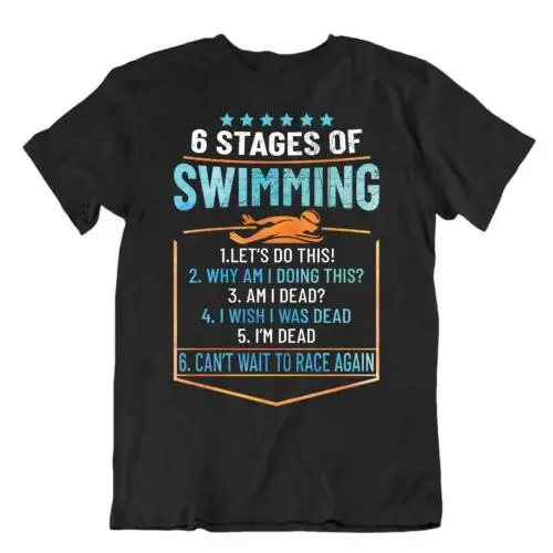 Stages Of Swimming T-SHIRT Elegant Sports TEE T Funny Idea Present SHIRT