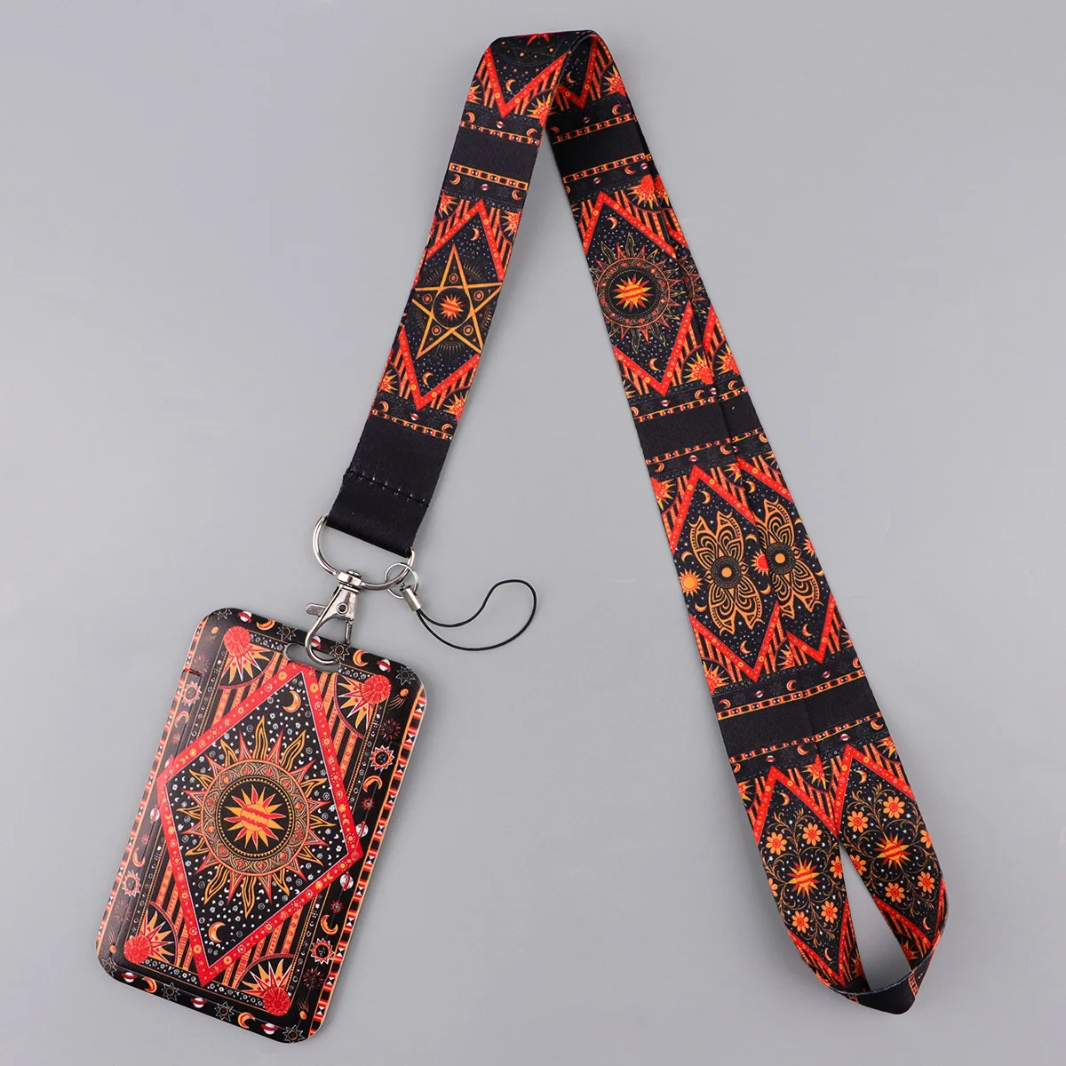 

Ретро-ремешок LX1644 с солнечным узором для ключей, брелоков, бейджей, ID-карт, кредитных карт, пропусков, мобильных телефонов, аксессуары-подвески