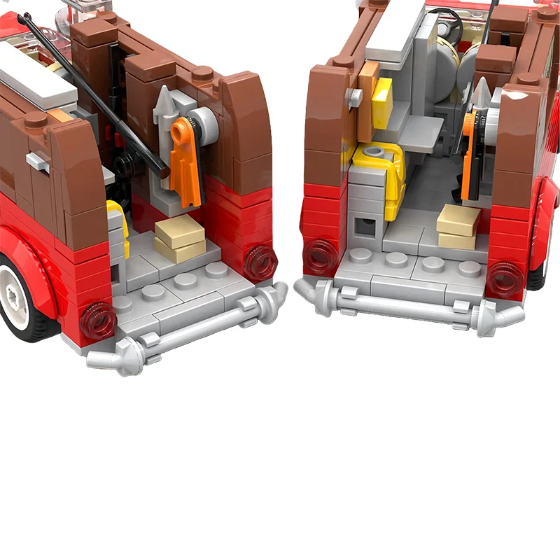 273 PCS transport small van MOC Customize Modular Building Block Educational Brick Technology Model DIY Boys Toy Birthday Gift