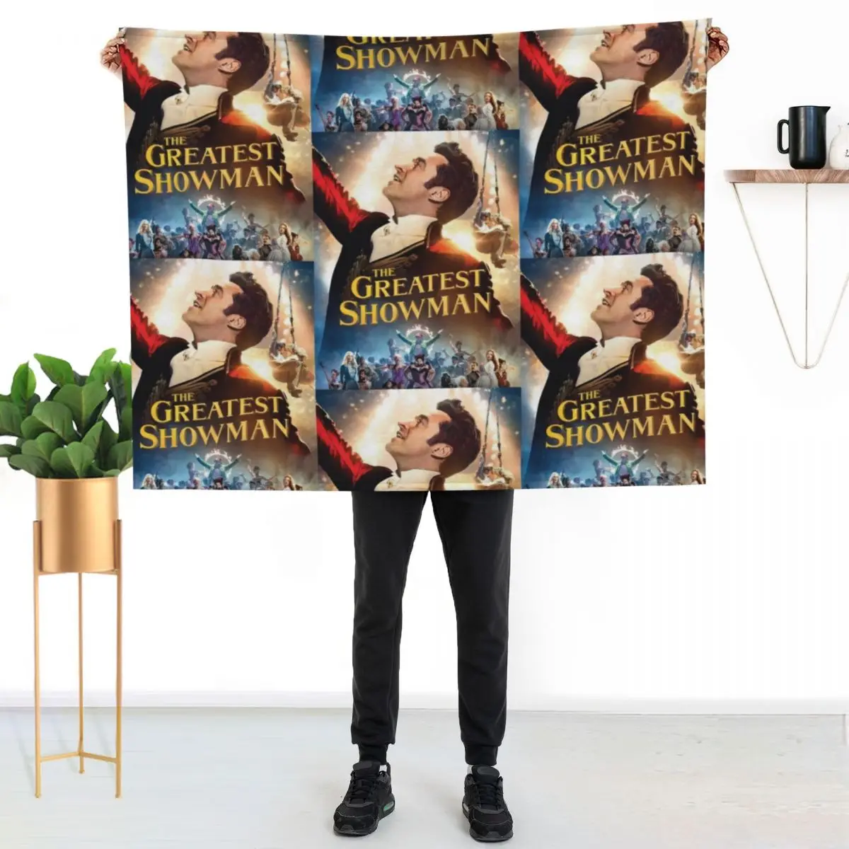 

hugh the greatest showman jackman tour 2020 duaempat Unisex T-Shirt Front Throw Blanket Soft Cozy Blanket for Pet Kids Adults
