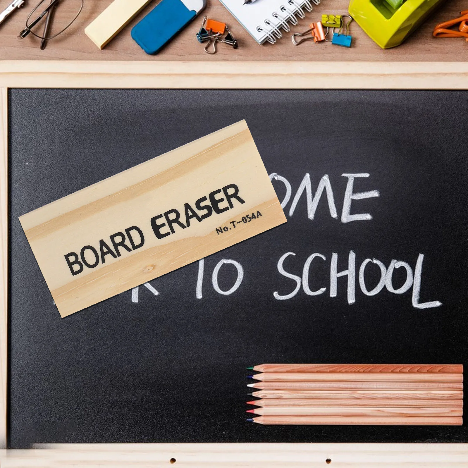 

5 pcs Wooden Blackboard High-Grade Lightweight Strong Brush Thickened Wool Suitable for Classroom Office for Blackboards