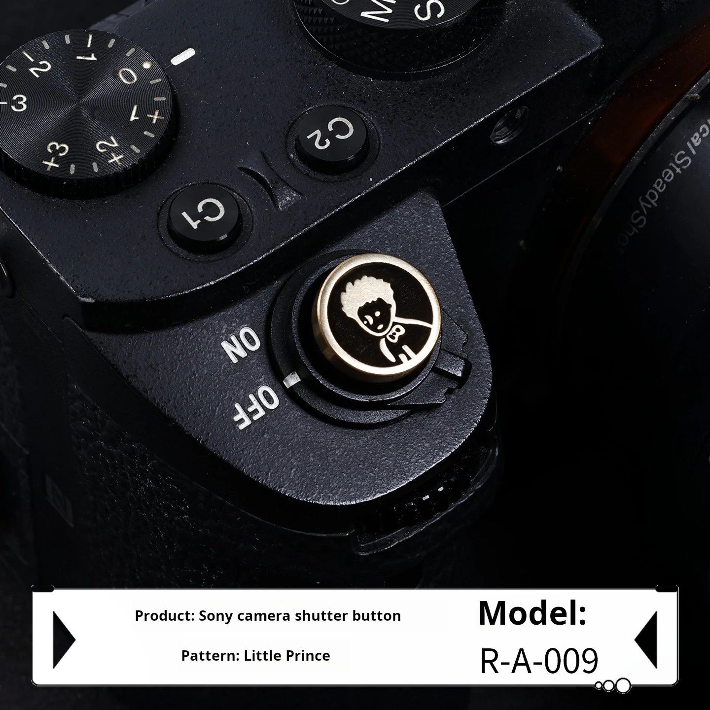 Camera Shutter Button Compatible With Sony zve10 A7C2 A7M4 6700 A7R5 FX30 A7S3 Metal Decoration 3M Adhesive