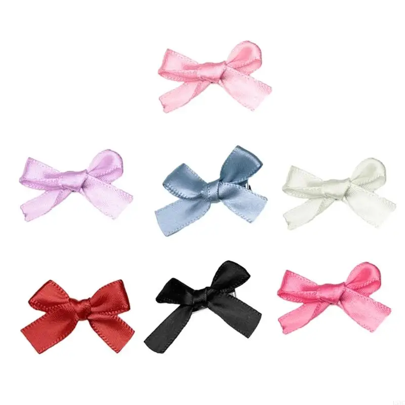 

L5YC 20Pcs Bowknot Hairpin Ribbon Bow Hair Clip Sweet Hairpin Ornament for Women Girl