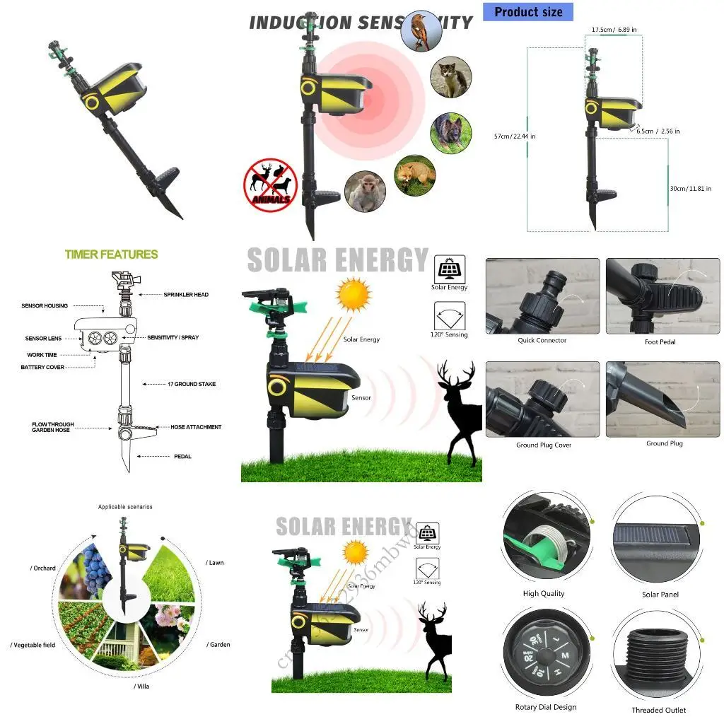 

K43D Solar Powered Automatic Plant Watering System With Timer For Garden Irrigation