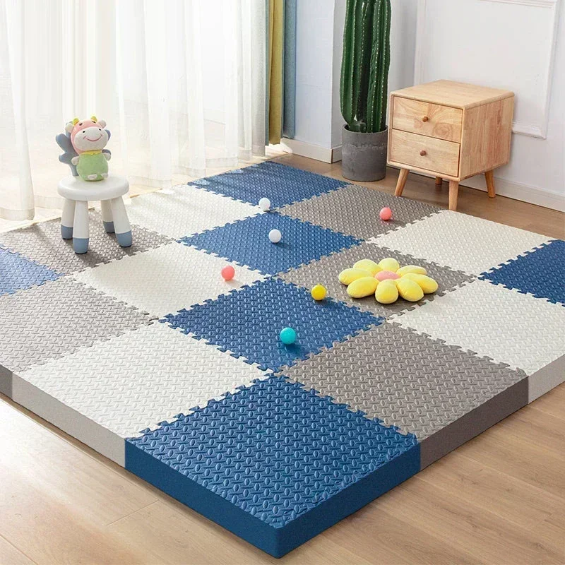 4-16PCS Soft Foam Rug Floor Mat Interlocking Baby Play Mat Baby Puzzle Floor Kids Carpet Educational Play Mat for Child 30x1CM