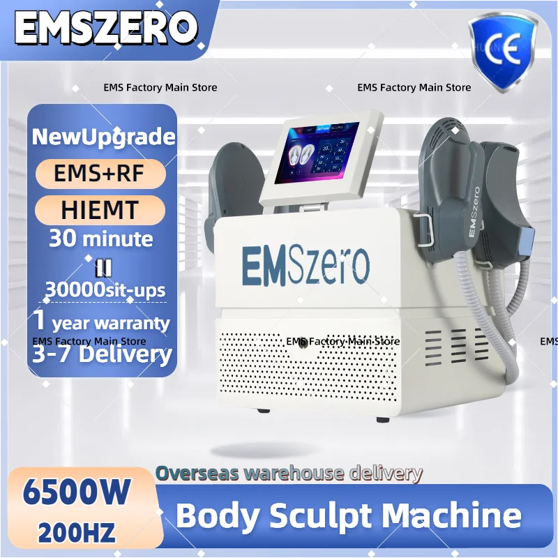 6500W DLS-EMS Muscle Stimulate Fat Removal Body Slimming Butt Build Sculpt Machine EMS EMSzero Weight Lose for Salon