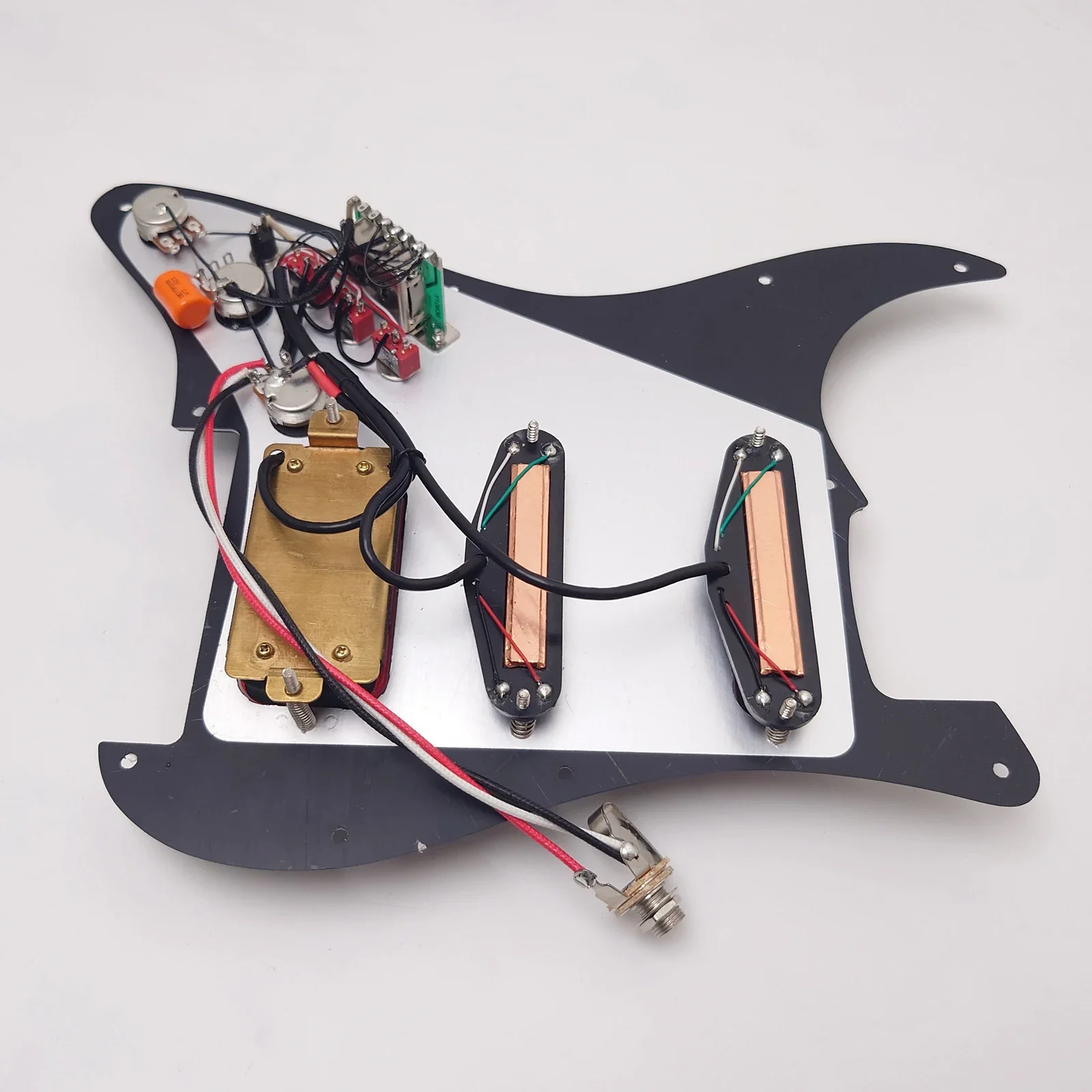 SSH Guitar Prewired Loaded Pickguard Set,Humbucker Pickups for ST Guitar Electric Guitars Replacement Parts