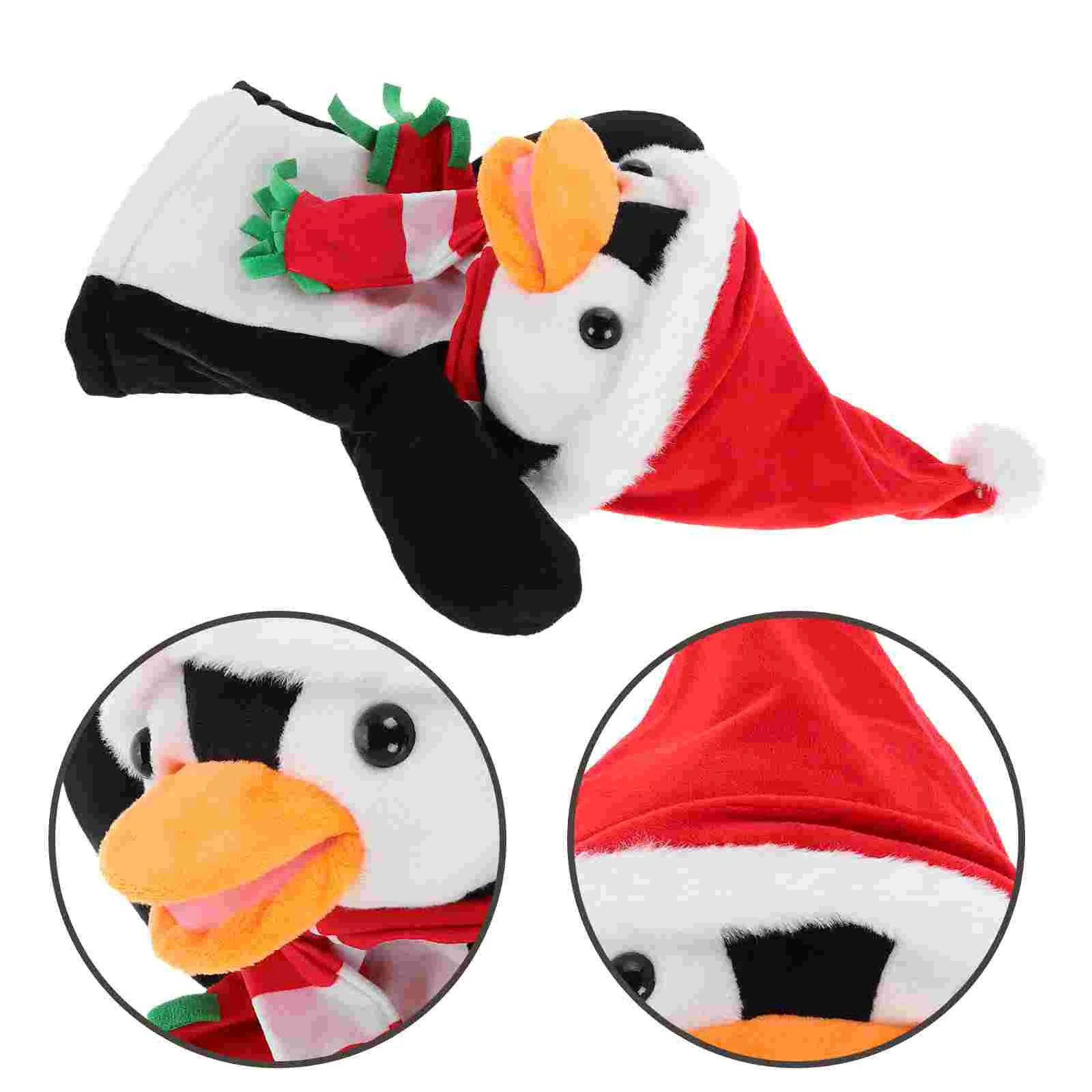 Pinguïn Handpop Peuters Speelgoed Vingerpoppetjes voor kinderen Theaterdieren Leuke Kerstman Walvis