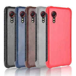 For Samsung Galaxy XCover 5 Xcover5 G525F Case PU Leather Skin Hard Back Cover Matte Phone Case for Samsung Galaxy X Cover 5