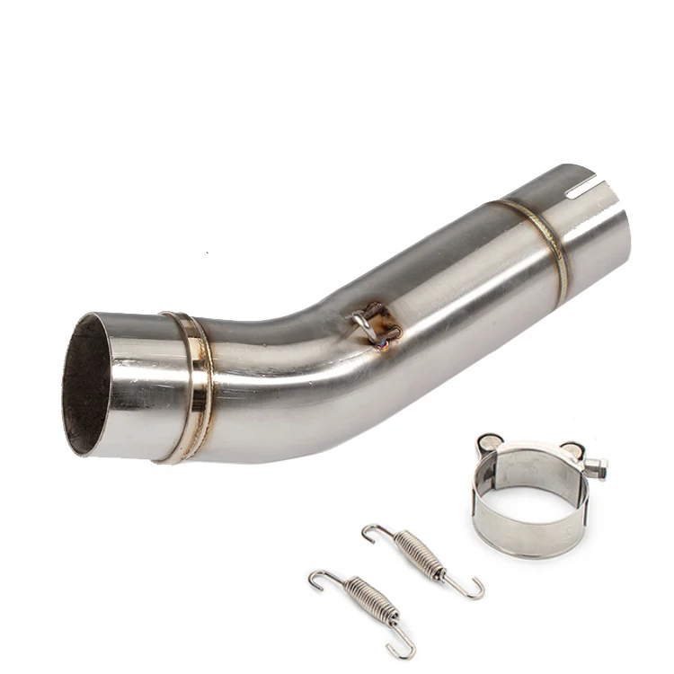motorcycle pipe exhaust For HONDA CB400 Motorcycle Exhaust middle pipe Round Muffler CB400 Slip-On all yes view 4