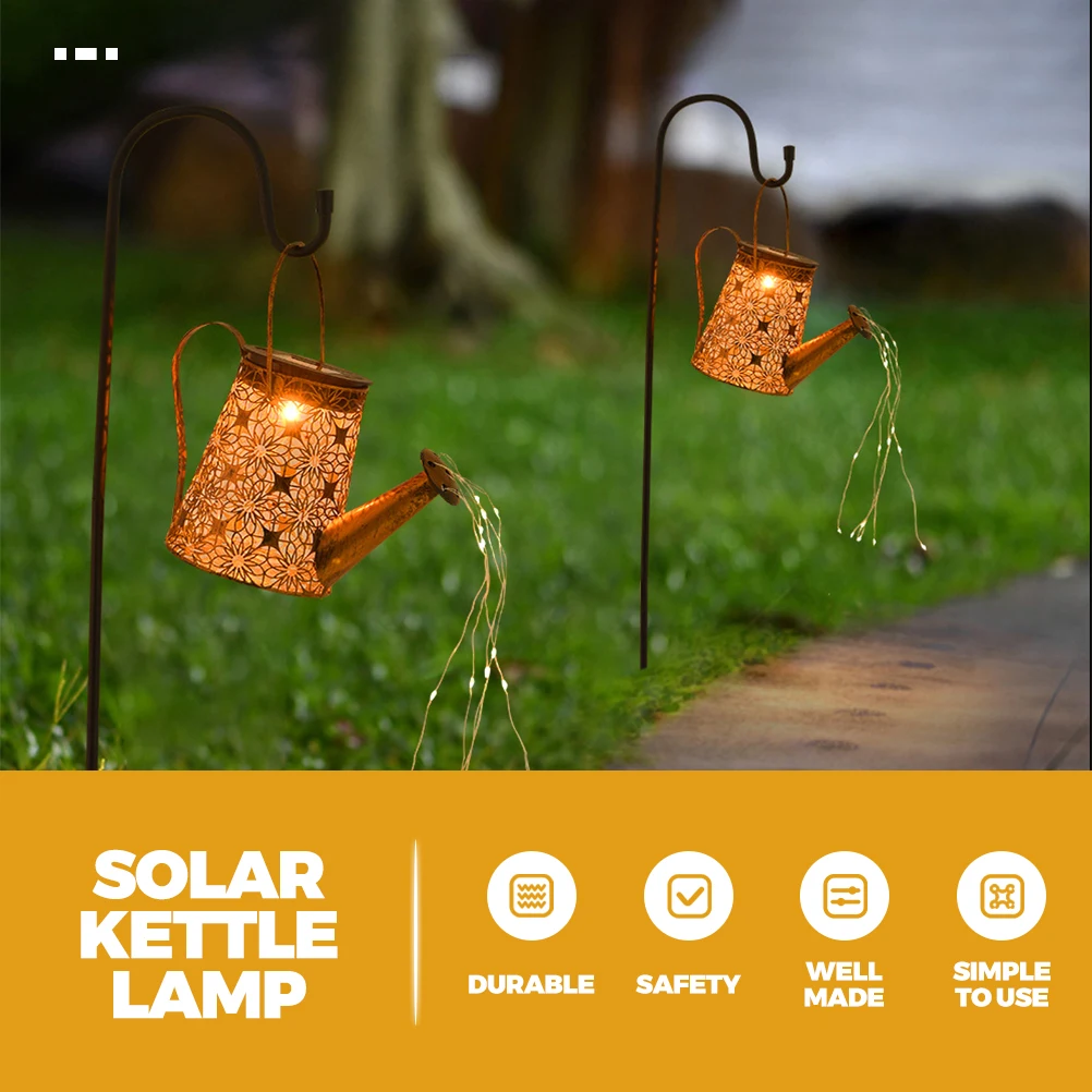 

Solar Watering Can Lights IP65 Waterproof Outdoor Cascade Lamp Garden Decor Lawn ornament Warm Lighting Effect Solar Powered