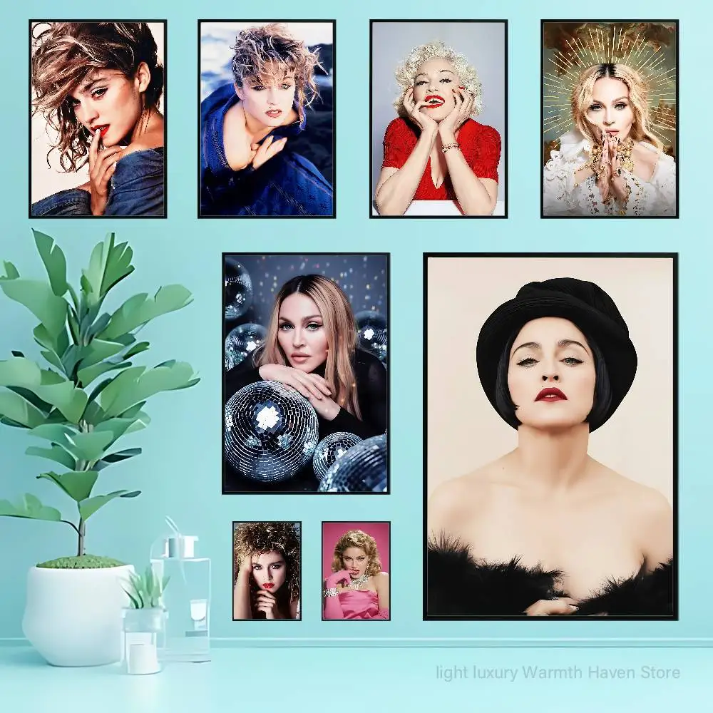 

Singer M-Madonnas-S Poster Waterproof HD Wall Art Decal Self-Adhesive Aesthetic Decor For Home Living