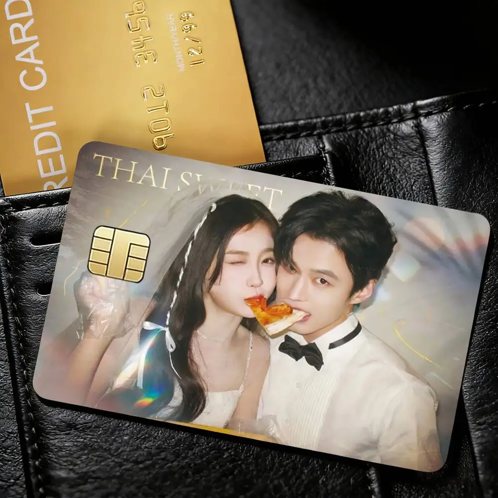 Speed and Love Jin Zhao Jiang Mu Esther He Yu Decorative Waterproof Film Skin Cover Credit Card Stickers