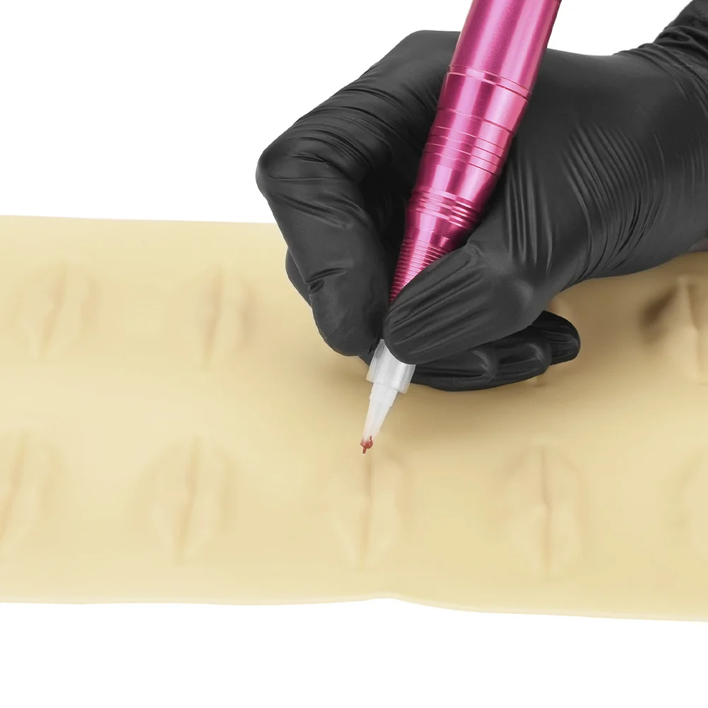 

Silicone Lip Tattoo Practice Skin Double Side Fake Tattooing Skin for Microblading Beginners and Artists Tattoo Practice