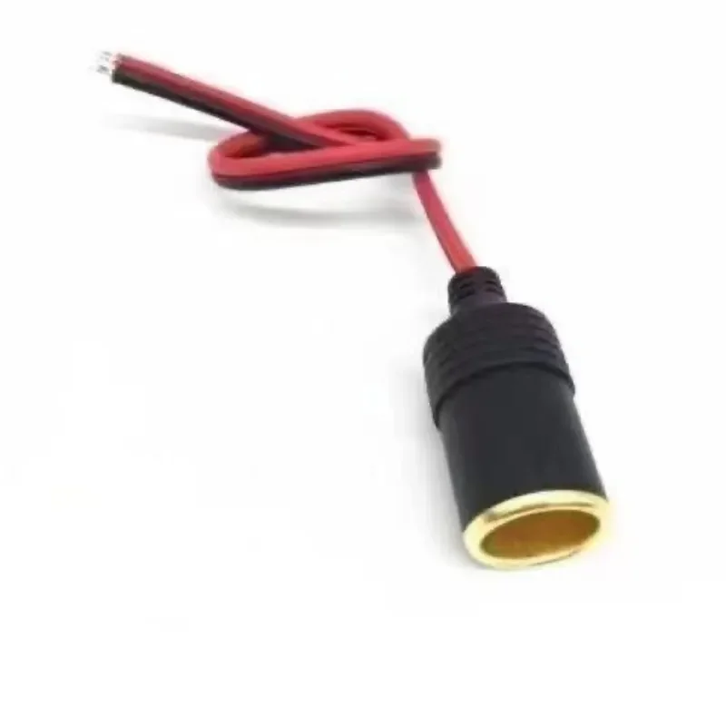 12V 24V car high power pure copper battery with clip cigarette lighter female socket 12V 24V volt 220W car socket plug