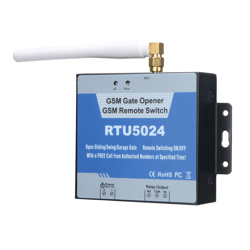 RTU5024 ชุดควบคุมการเข้าถึง GSM โปรแกรมไร้สายประตู 850/900/1800/1900MHz 4G US/EU ปลั๊กอุปกรณ์รักษาความปลอดภัยภายในบ้าน