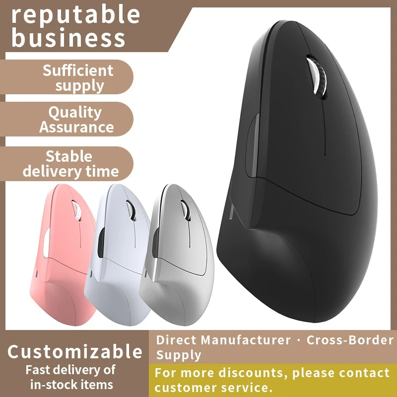 

Tri-mode Mouse Wireless Bluetooth Vertical Mouse Rechargeable Personalised Side Grip Ergonomic 2.4G Mute Gaming PC Computer 2026