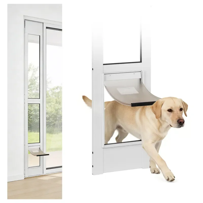 for Amazon same courtyard glass dog door height adjustable no punching installation