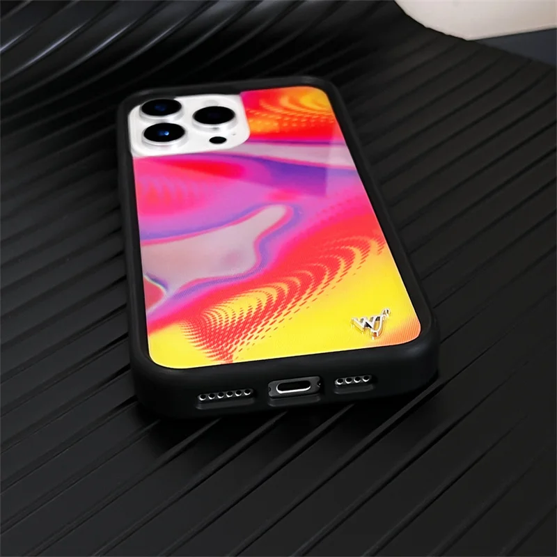 Wildflower 3D Girls colorful Boys Phone Case for iPhone 17 16 15 14 13 Pro Max 16pro 15pro WF Love Heart Cute Cartoon Cover