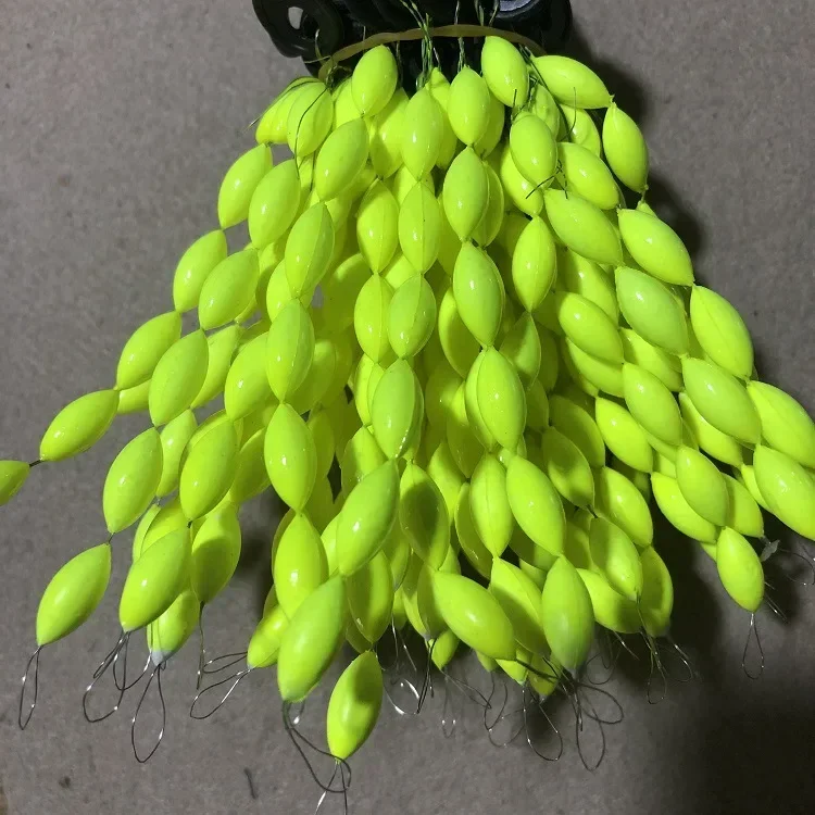 30Pcs/5packs Fishing Float 6 In 1 String Type Seven Star  Foam Space Bean  Line Stopper Buoys Tackle Accessories