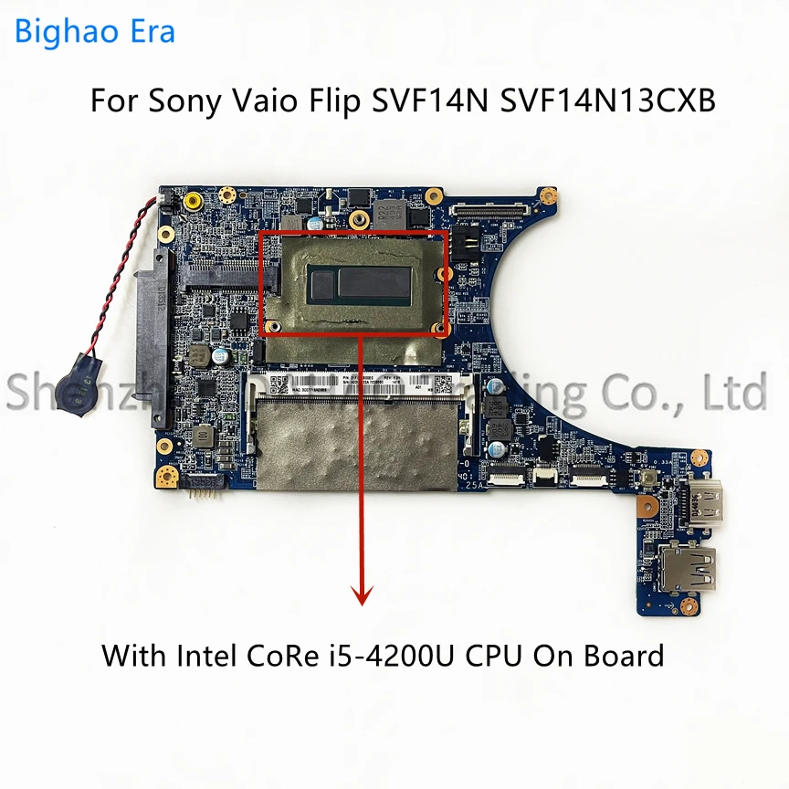 DA0FI2MB6F0 Para Sony Vaio SVF14N SVF14N13CXB SVF14N18SCB Laptop Placa-mãe Com Intel i5 i7 CPU DDR3 A 2011122 Um 2011121 Um