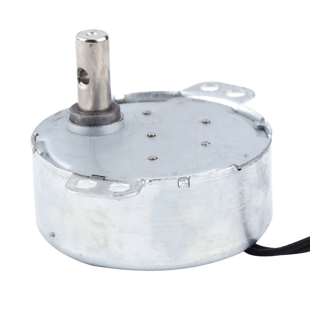 220-240V AC Synchronous Geared Motor CW/CCW Rotation 8-10RPM Speed Turntable Synchronous Motor 50/60Hz Frequency 2.5-3RPM Speed